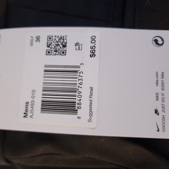 Nike Mens Dri Fit Golf Black Shorts - Picture 6 of 6